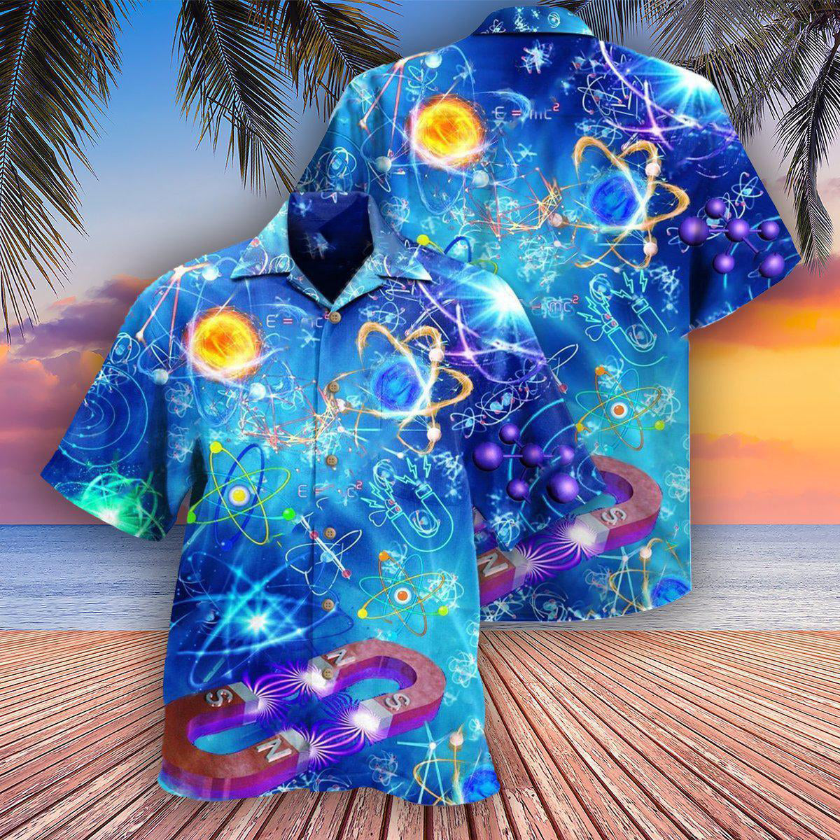 Blue Physical Therapy Pattern Hawaiian Shirt With All Over Print For Island Trips Summer Gatherings And Comfortable Daily