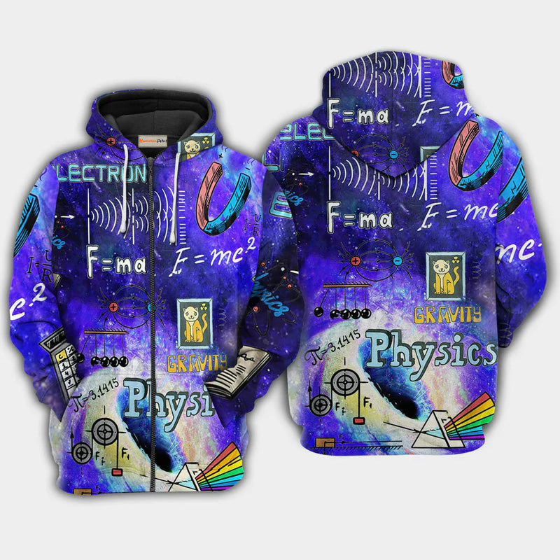 Physics Awesome Science Hoodie For Relaxed Streetwear Weekend Travel And Everyday Style