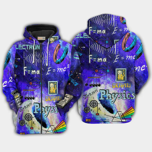 Physics Awesome Science Hoodie For Relaxed Streetwear Weekend Travel And Everyday Style