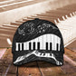 Piano Music Lover Artistic Classic Cap For Everyday Accessories Vacations And Outdoor Fun