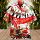 Christmas Piano Hawaiian Shirt With Detailed Graphic For Coastal Trips Outdoor Events And Relaxed Summer Wear