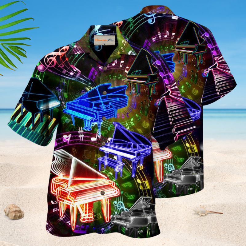 Piano Speaks Music Hawaiian Shirt For Creative Performers, Coastal Trips, And Casual Everyday Wear