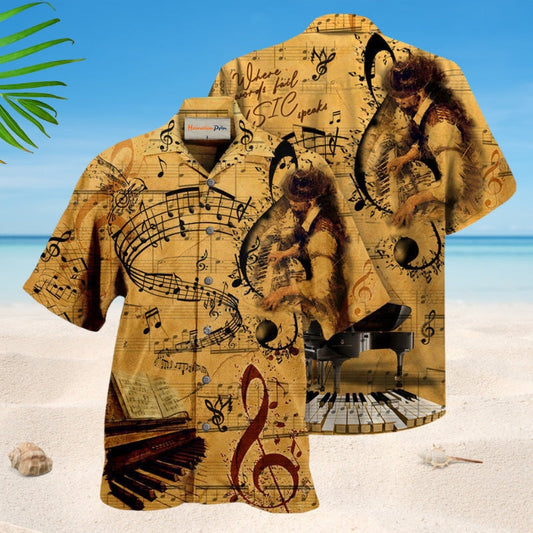 Piano Fail Music Speaks Hawaiian Shirt For Beach Days, Summer Outings, And Thoughtful Gift Giving