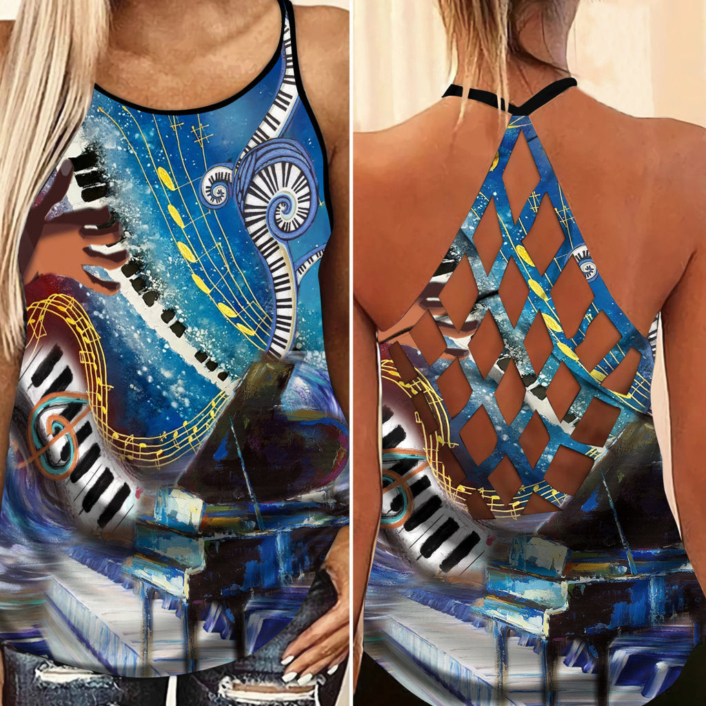 Piano Is My Life Hollow Tank Top For Music Lovers And Everyday Outfits