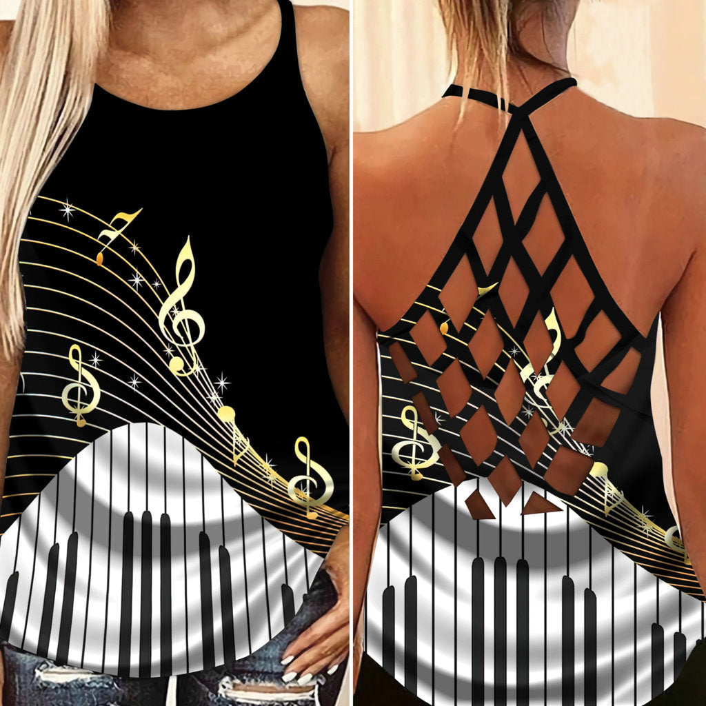 Piano Is My Life Hollow Tank Top For Studio Rehearsals And Daily Comfort