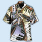 Vintage Piano Hawaiian Shirt For Beach Days, Summer Outings, And Thoughtful Gift Giving