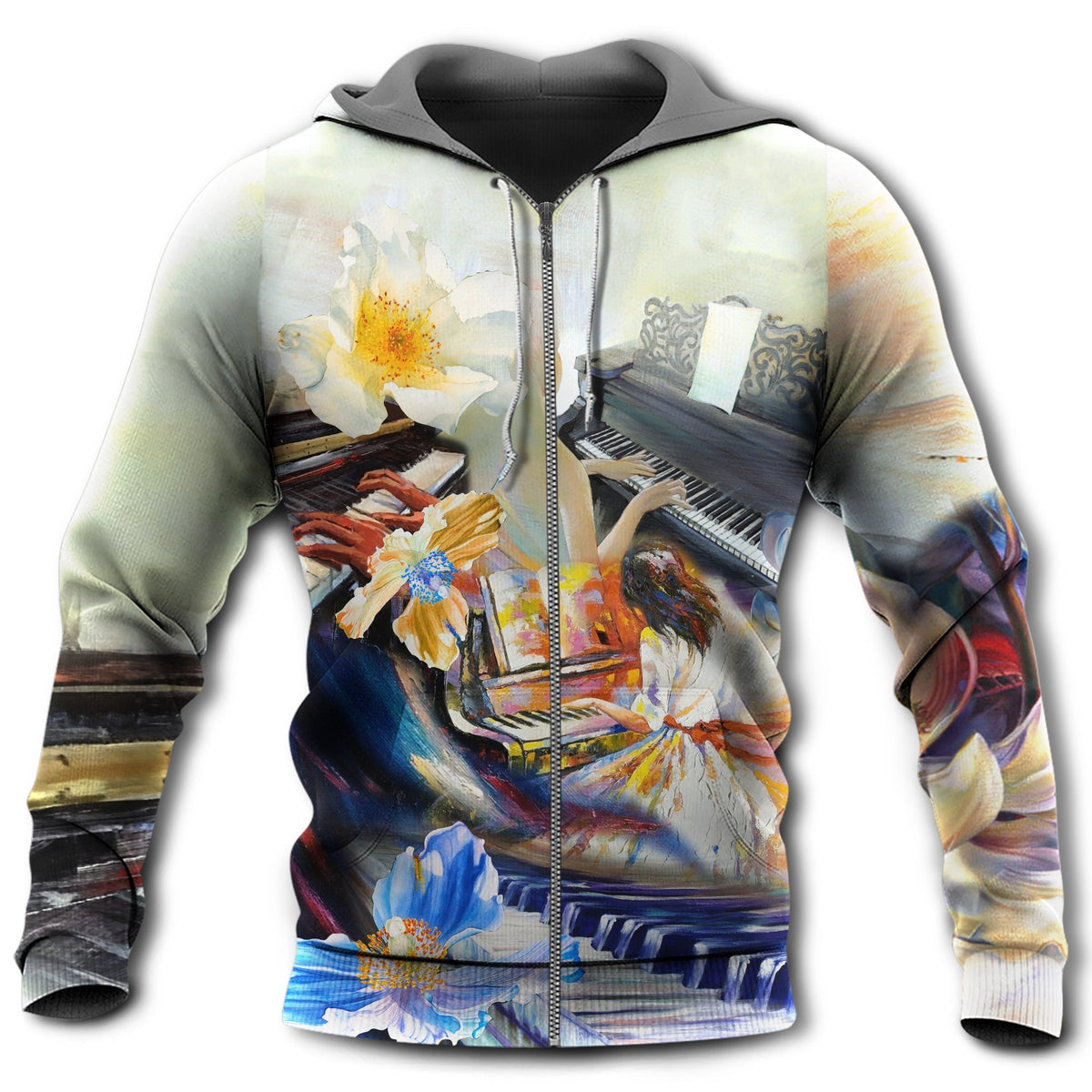 Piano Love Forever Music Hoodie For Rehearsals Weekend Outings And Comfortable Streetwear