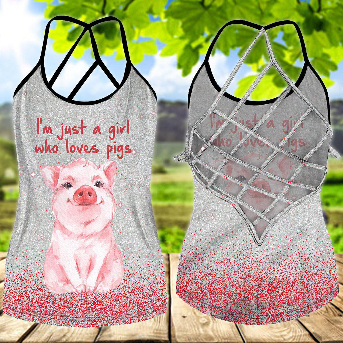 Pig Loves Farm Hollow Tank Top For Summer Outings And Everyday Comfort