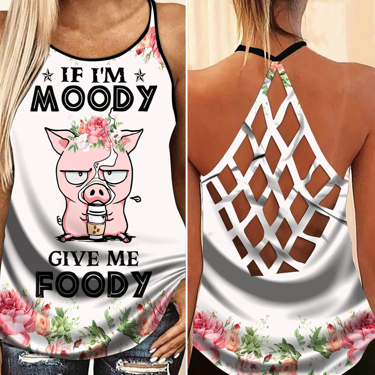 Pig Loves Farm Hollow Tank Top For Fitness Activities And Relaxed Style
