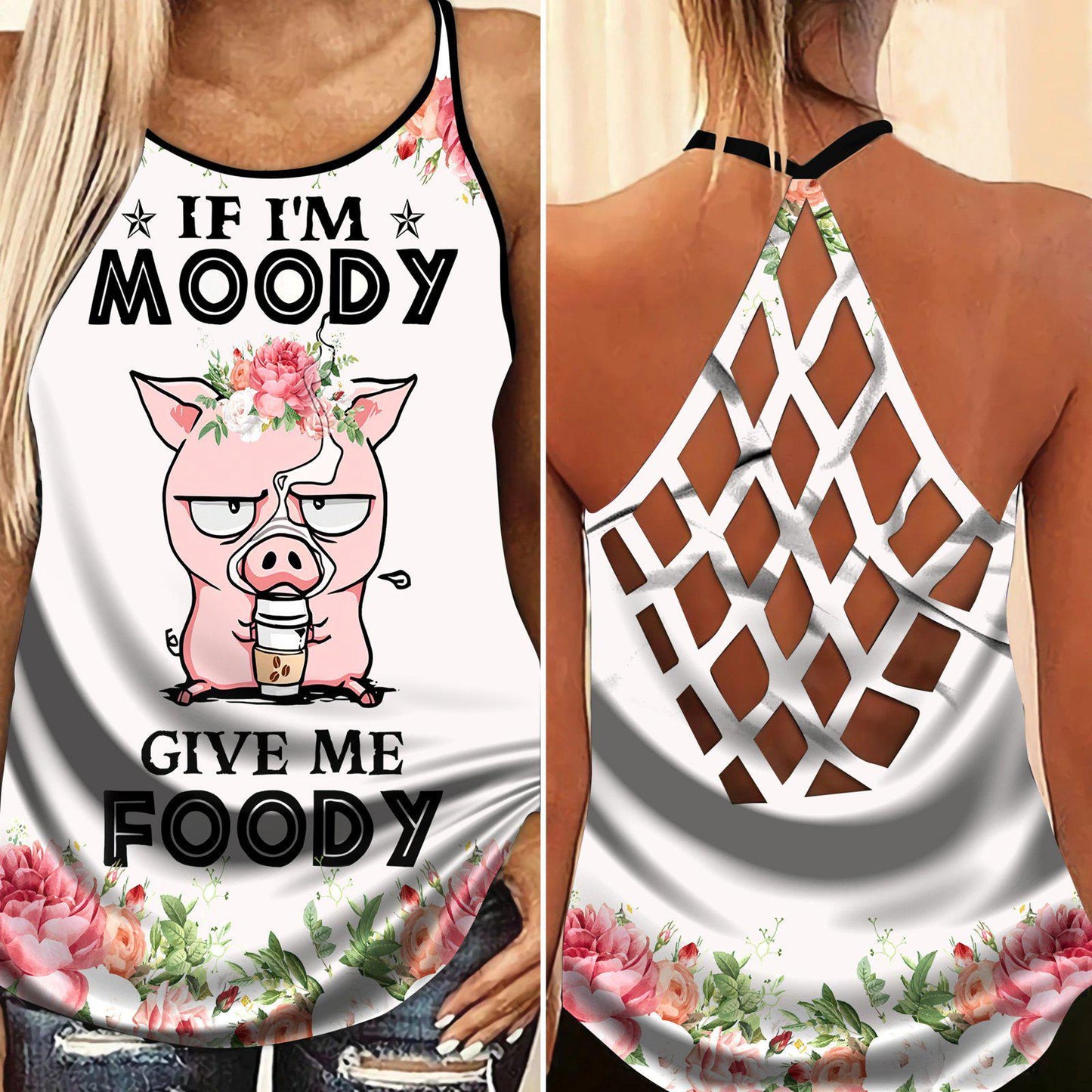 Pig Loves Farm Hollow Tank Top For Fitness Activities And Relaxed Style
