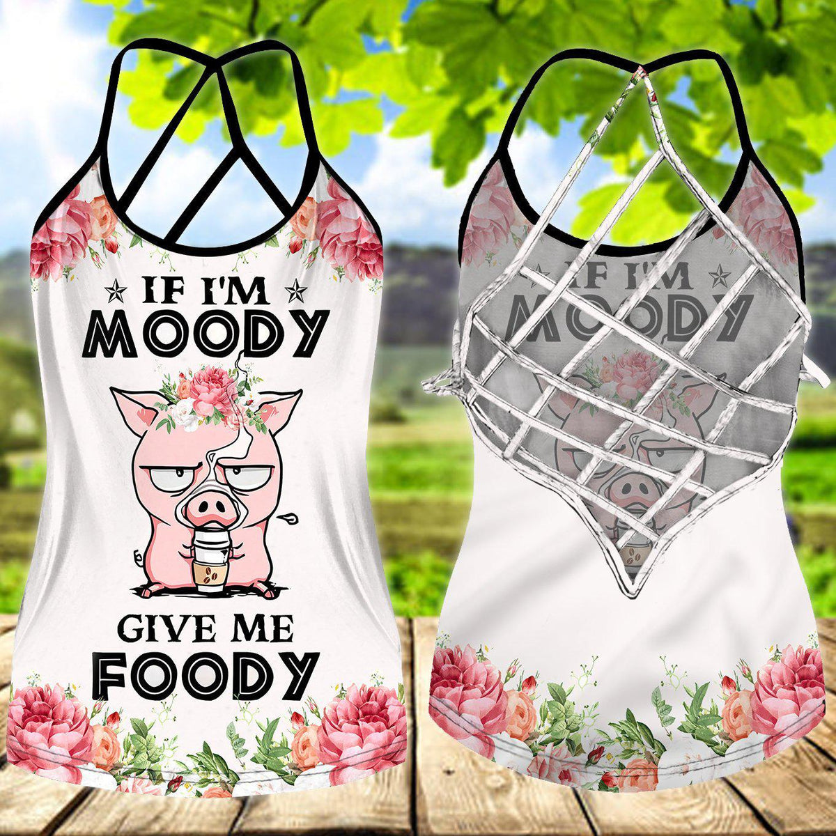 Pig Loves Farm Hollow Tank Top For Fitness Activities And Relaxed Style
