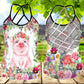 Pig Loves Farm Hollow Tank Top For Yoga Workouts And Casual Wear