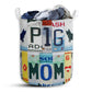 Pig Mom Live Love License Plate Laundry Basket For Bathroom Bedroom Storage