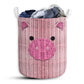 Pig Wicker Lovely Style Laundry Basket For Bathroom Bedroom Storage