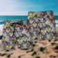 Dove So Cool Basic Beach Shorts Graphic Detail For Resort Trips And Casual Outings