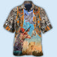 Orange Hunting Pigeon Hawaiian Shirt Artwork Detail For Resort Trips And Outdoor Activities