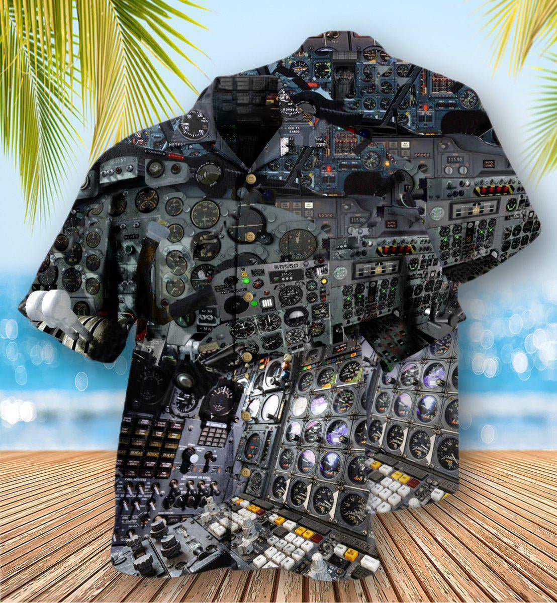 Funny Vintage Pilot Pride Hawaiian Shirt Pattern View For Lightweight Everyday Style