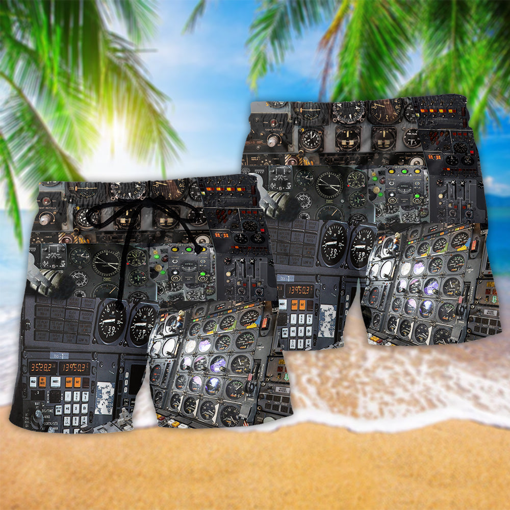 Pilot Pride Aviation Beach Shorts Pattern Detail For Cruise Vacations And Leisure And Relaxation