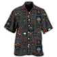 Creative Pilot Watch Airplane Instrument Panel Hawaiian Shirt For Summer Vacation, Beach Travel, And Casual Wear