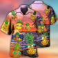 Playful Summer Tropical Fruit And Pineapple Hawaiian Shirt With All Over Print For Vacation Parties Beach Outings And Relaxed