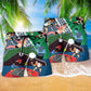 Ping Pong Lover Sport Beach Shorts Artwork Detail For Comfortable Everyday Summer Wear