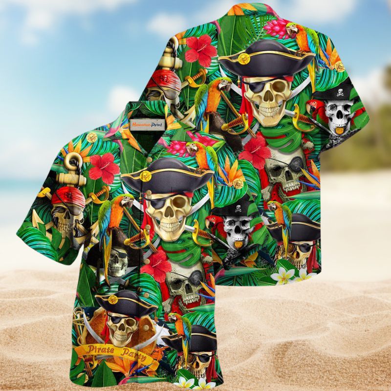 Pirate Legends Hawaiian Shirt For Island Vacations, Resort Wear, And Relaxed Seasonal Style