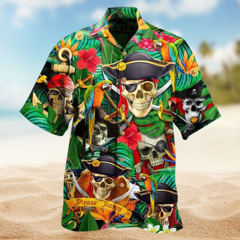 Pirate Legends Hawaiian Shirt For Island Vacations, Resort Wear, And Relaxed Seasonal Style
