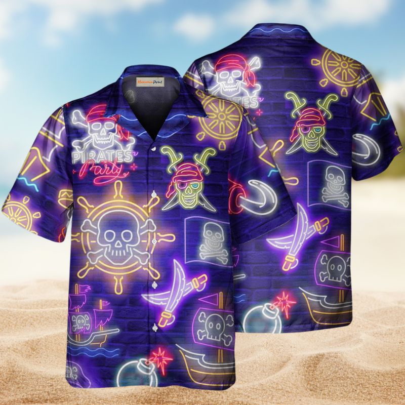 Pirates Captain Party Pirate Hawaiian Shirt For Mythic Art Lovers, Coastal Outings, And Thoughtful Gift Giving