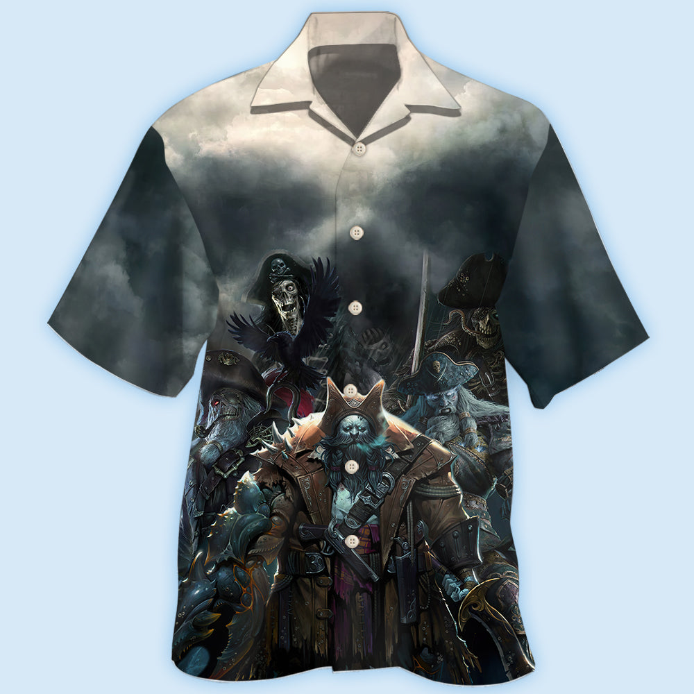 Nautical Pirate Dangerous Hawaiian Shirt Design View For Resort Travel And Thoughtful Gifting