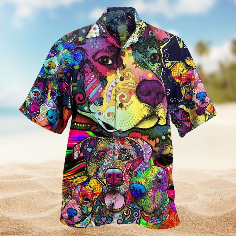 Pitbull Parents Hawaiian Shirt For Tropical Holidays, Outdoor Gatherings, And Everyday Comfort