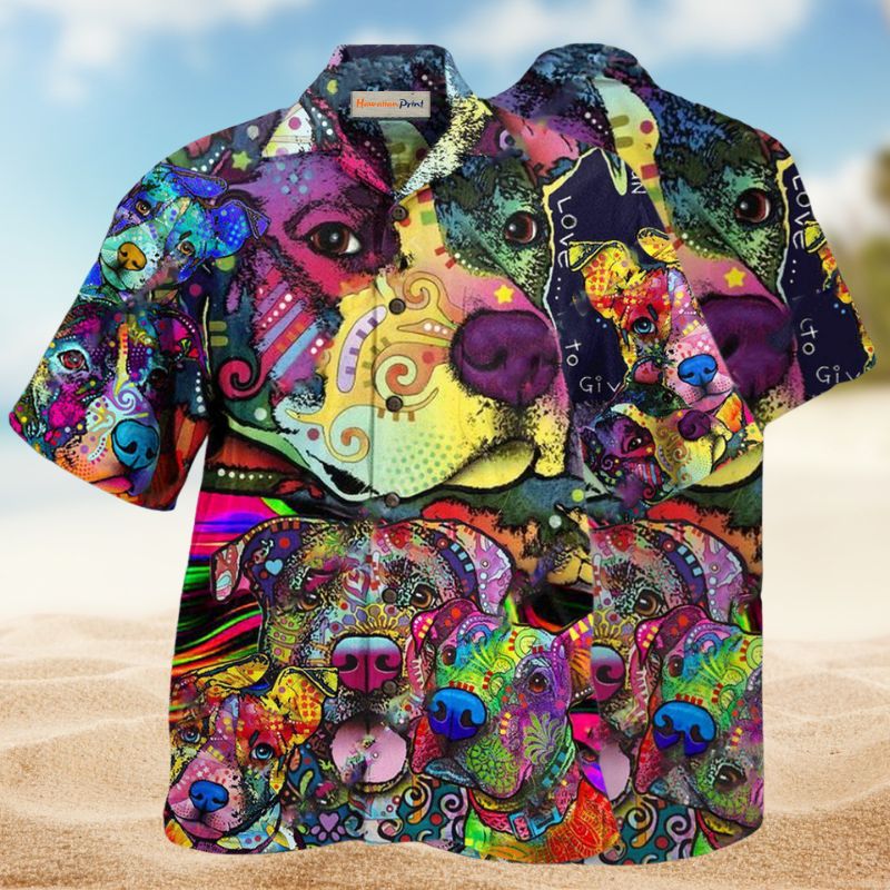Pitbull Parents Hawaiian Shirt For Tropical Holidays, Outdoor Gatherings, And Everyday Comfort