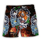 Pitbull Tiger Lover Beach Shorts Design View For Comfortable Resort And Beach Styling