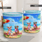 Dog Pitbull Beach Summer Laundry Basket For Room Home Organizer