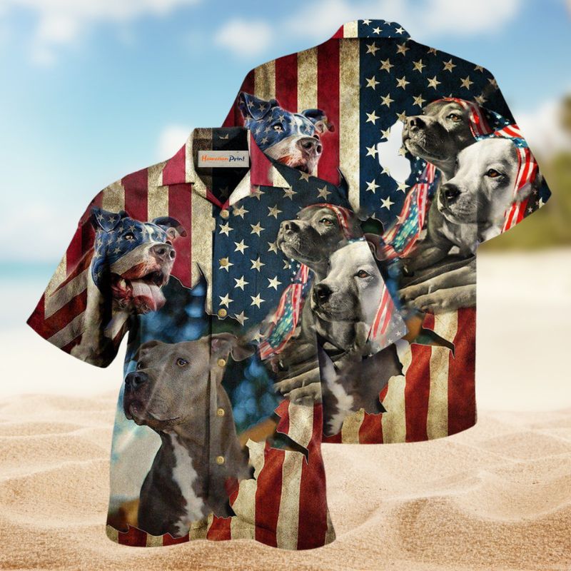 Pitbulls Protection Hawaiian Shirt For Island Vacations, Resort Wear, And Relaxed Seasonal Style