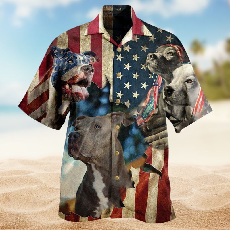 Pitbulls Protection Hawaiian Shirt For Island Vacations, Resort Wear, And Relaxed Seasonal Style