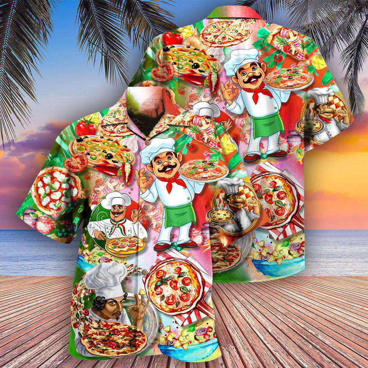 Chef Pizza Slice Day Sad Away Hawaiian Shirt For Summer Vacation And Beach Travel