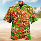 Pizza Bite Hawaiian Shirt For Summer Vacation, Beach Travel, And Casual Wear