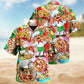 Pizza Slice Hawaiian Shirt For Summer Vacation, Beach Travel, And Casual Wear