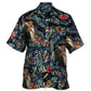Vintage Guitar Blues Music Hawaiian Shirt For Summer Vacation And Beach Travel
