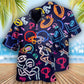 American Football Hawaiian Shirt With Detailed Graphic For Tropical Getaways Outdoor Fun And Everyday Wear