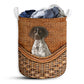Pointer Dog Rattan Texture Laundry Basket For Bathroom Bedroom Storage
