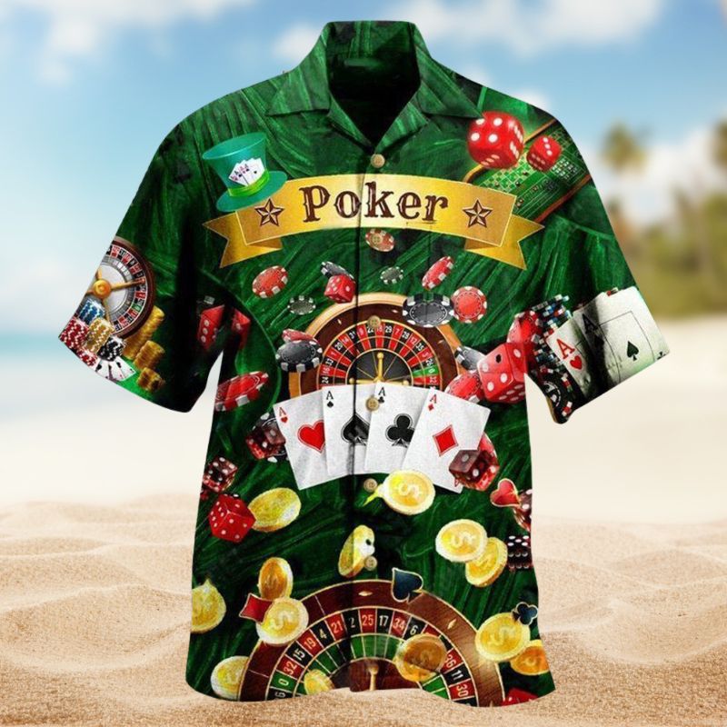 Poker Play Hawaiian Shirt For Resort Trips, Coastal Parties, And Warm Weather Style