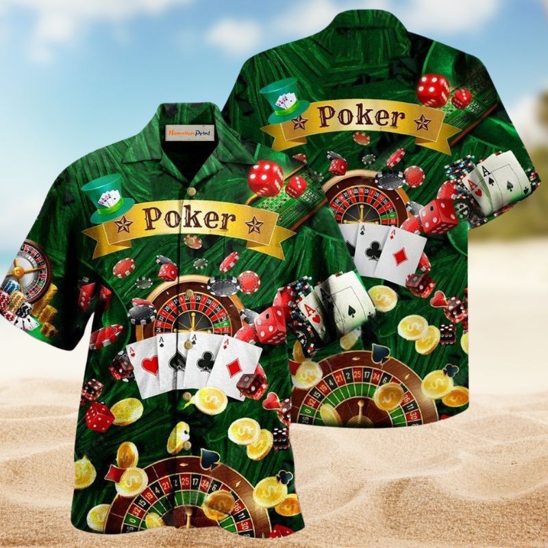 Poker Play Hawaiian Shirt For Resort Trips, Coastal Parties, And Warm Weather Style