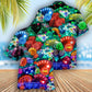 Game Card War Hawaiian Shirt Pattern View For Lightweight Everyday Style
