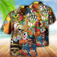 Game Card Skull Hawaiian Shirt Pattern Detail For Summer Holidays And Outdoor Fun