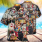 Creative Cats Playing Poker Fun Hawaiian Shirt For Summer Vacation, Beach Travel, And Casual Wear