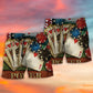 Tropical Leaf Poker Beach Shorts Pattern Detail For Outdoor Activities And Everyday Comfort