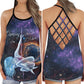 Pole Dance Soul In Motion Hollow Tank Top For Studio Practice And Festival Wear