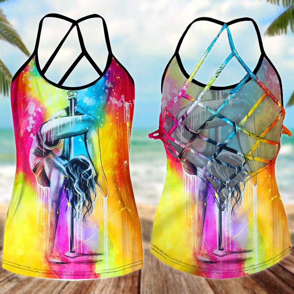 Pole Dance With My Soul Hollow Tank Top For Festival Performances And Workouts