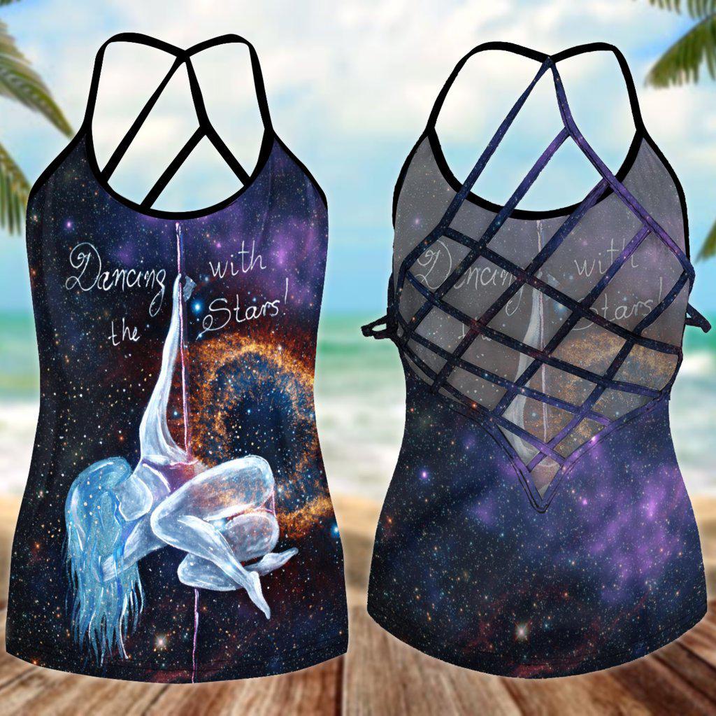 Pole Dance With My Soul Hollow Tank Top For Studio Rehearsals And Daily Comfort